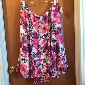 Laura Scott Floral Lined Skirt